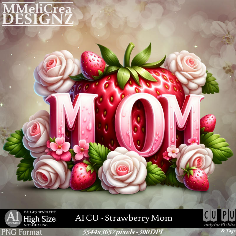 (image for) AI - CU Strawberry Mom (CU4PU/PNG)